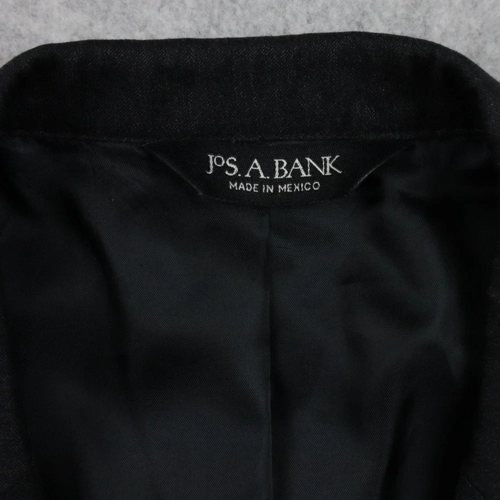 Jos A Bank Blazer Mens 43R Signature Wool 2-Button Suit Jacket Coat Charcoal‎